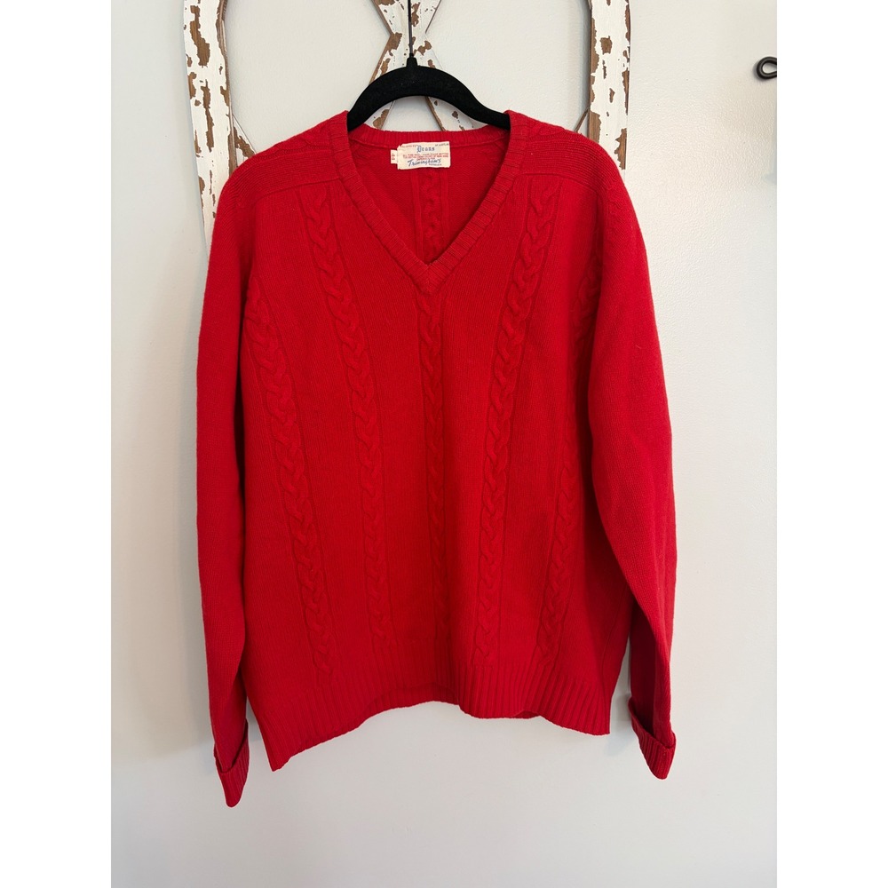 Vintage Deans of Scotland Trimingham's Bermuda Wool Cable Knit Sweater